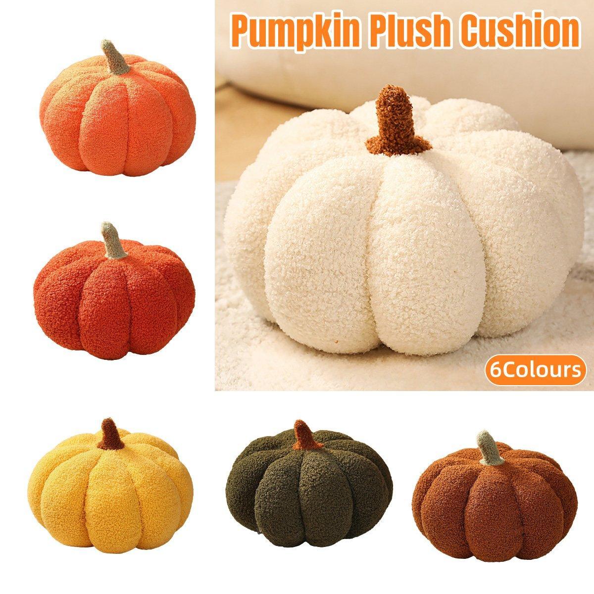 Soft Plush Pumpkin Pillow Cushion Sofa Living Room Bay Window Decor Indoor Toy - Orange V528-PUMPKIN-ORANGE-516597