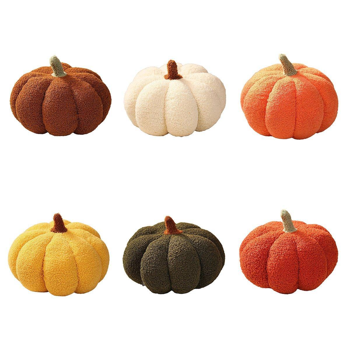 Soft Plush Pumpkin Pillow Cushion Sofa Living Room Bay Window Decor Indoor Toy - Red V528-PUMPKIN-RED-312657