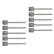 Stainless Steel Ball Pump Needle Inflator Pin for Football Basketball Volleyball - 10PCS