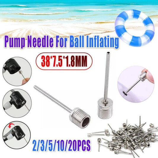 Stainless Steel Ball Pump Needle Inflator Pin for Football Basketball Volleyball - 3PCS V528-PUMPNEEDLE-3PCS-609616