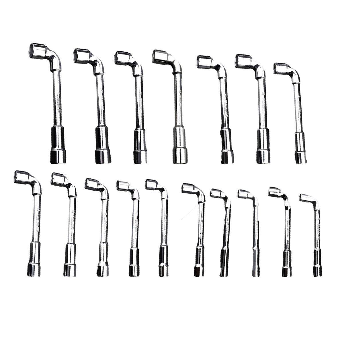 6-23mm L Shaped Socket Wrench Elbow Multi Size Hardware Repair Tool Set - 10mm