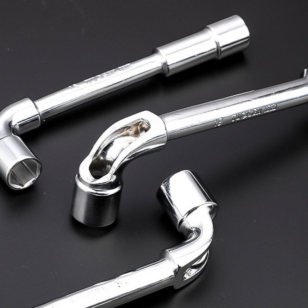 6-23mm L Shaped Socket Wrench Elbow Multi Size Hardware Repair Tool Set - 8mm