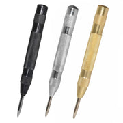130mm Spring Loaded Centre Punch Automatic Brass Marking Tool Heavy Duty - Black V528-PUNCHBRASS-BLACK-424412