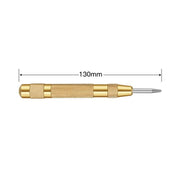 130mm Spring Loaded Centre Punch Automatic Brass Marking Tool Heavy Duty - Silver V528-PUNCHBRASS-SLIVER-525693