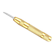 130mm Spring Loaded Centre Punch Automatic Brass Marking Tool Heavy Duty - Silver V528-PUNCHBRASS-SLIVER-525693