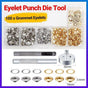 Eyelet Punch Die Tool Kit with 100 Sets of 6mm Grommets for Leather Craft V528-PUNCHDIETOOL-263592