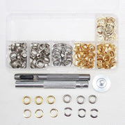 Eyelet Punch Die Tool Kit with 100 Sets of 6mm Grommets for Leather Craft V528-PUNCHDIETOOL-263592