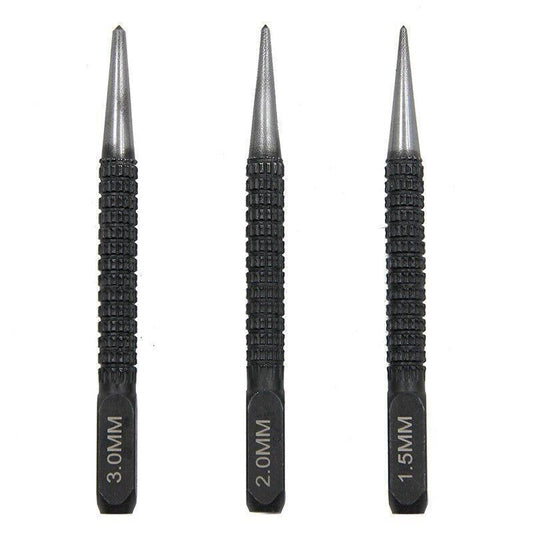 Nail Centre Punch Set 3PCS Round Head Wood Metal Super Impact Resistance V528-PUNCHSET-3PCS-865214