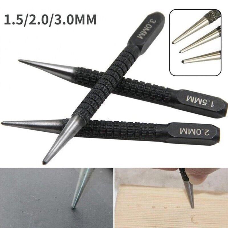Nail Centre Punch Set 3PCS Round Head Wood Metal Super Impact Resistance V528-PUNCHSET-3PCS-865214