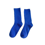 Olid Pure Colour Formal Socks Cotton Fashion Casual Breathable Crew Socks - Purple 2 Pairs V528-PURECOLORSOCKS-PURPLE-2PAIRS-138696
