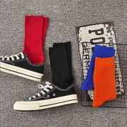 Olid Pure Colour Formal Socks Cotton Fashion Casual Breathable Crew Socks - Blue 1 Pair V528-PURECOSOCKS-ROYALBLUE-1PAIR-924109