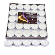 Tealight Candles 10 or 50 Pack Unscented Long Burning for Wedding Party Decor - Purple- 2 Hours10PCS V528-PURPLE-2HOURS10PCS75385