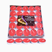 Tealight Candles 10 or 50 Pack Unscented Long Burning for Wedding Party Decor - Purple- 2 Hours10PCS V528-PURPLE-2HOURS10PCS75385