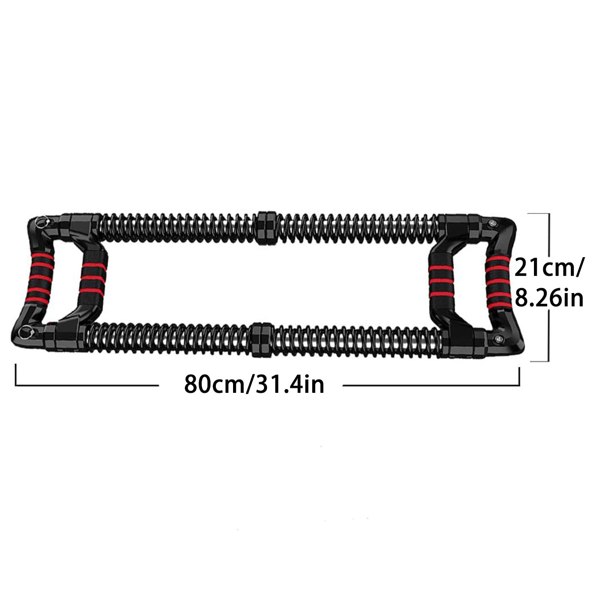 Arm Trainer Pull Press Bar 100kg Resistance Chest Abdomen Home Fitness Equipment V528-PUSH-BAR-BLACK-GZSX-685442