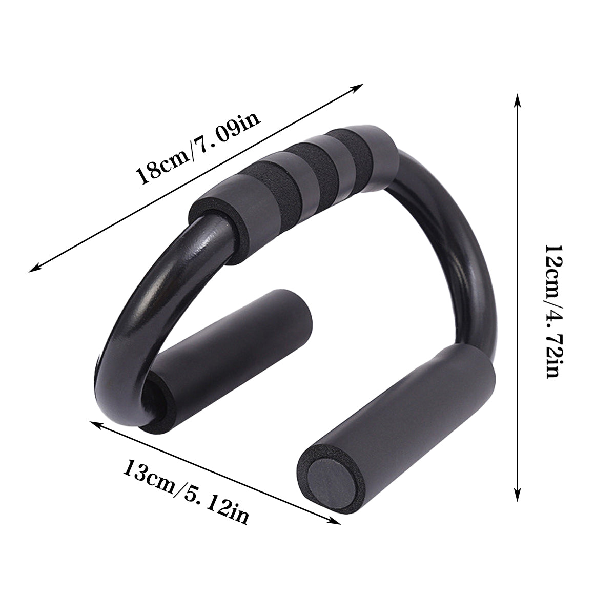 Push Up Bar Stand S Shape Home Workout Arm Chest Trainer Indoor Fitness Tool V528-PUSH-UP-789259