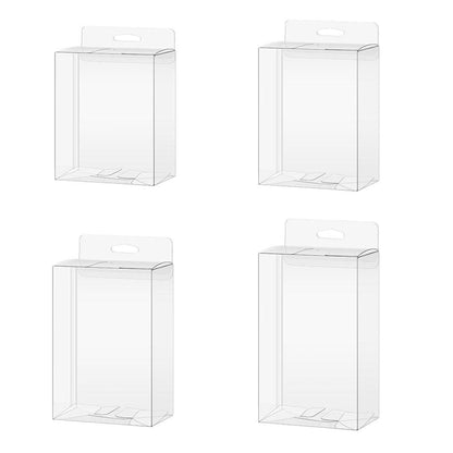50pcs Transparent Gift Boxes with Hooks Clear Packaging Storage Containers - 10x3.2x17.5cm V528-PVC-BOX-50PCS-183990