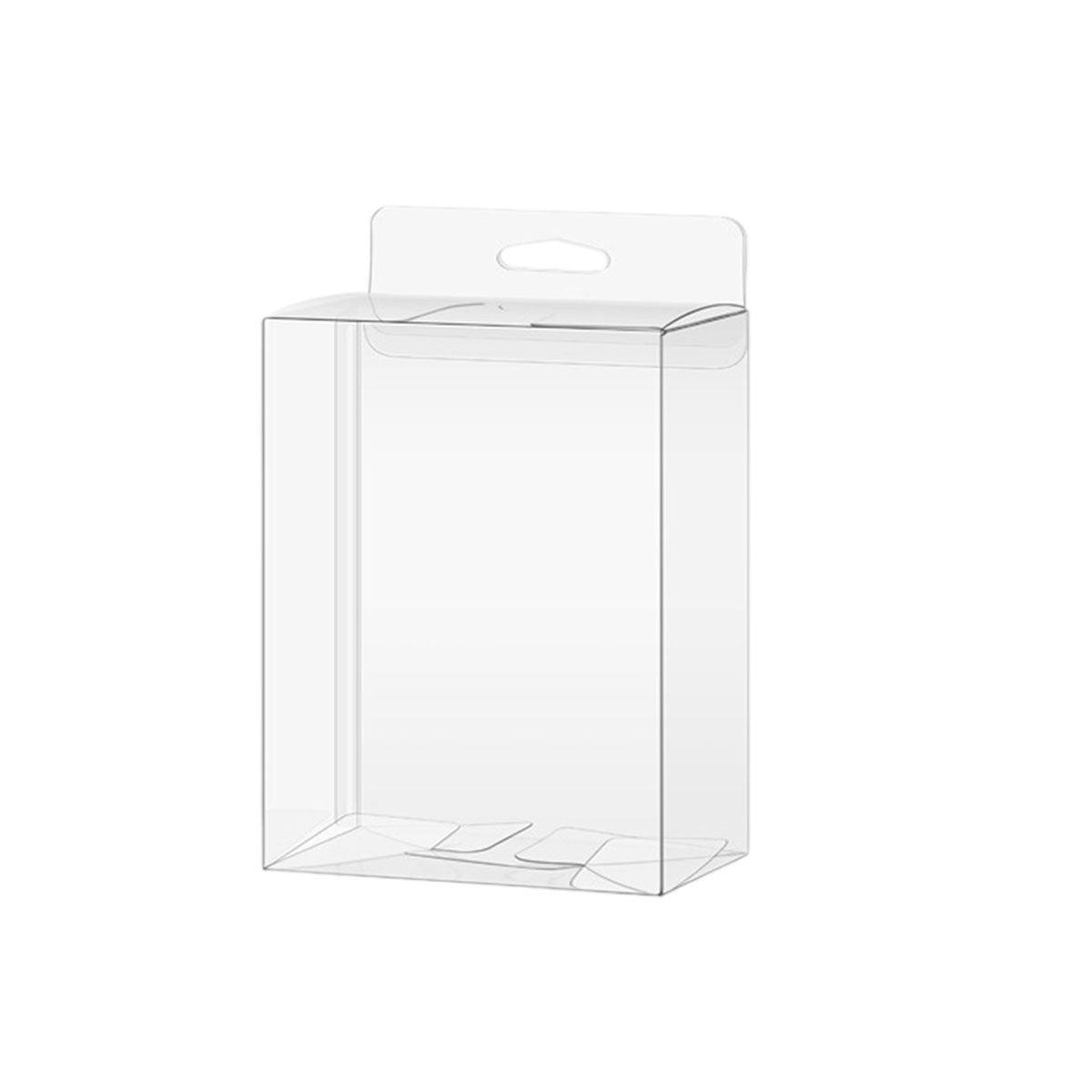 50pcs Transparent Gift Boxes with Hooks Clear Packaging Storage Containers - 10x3.2x17.5cm V528-PVC-BOX-50PCS-183990
