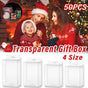 50pcs Transparent Gift Boxes with Hooks Clear Packaging Storage Containers - 7x2.5x15cm V528-PVC-BOX-50PCS-220062