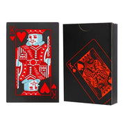Waterproof PVC Playing Cards Poker Deck Black Plastic Magic Tricks Game Set - Red V528-PVCPOKER-RED-018490