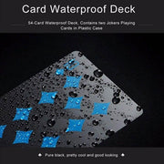 Waterproof PVC Playing Cards Poker Deck Black Plastic Magic Tricks Game Set - Red V528-PVCPOKER-RED-018490