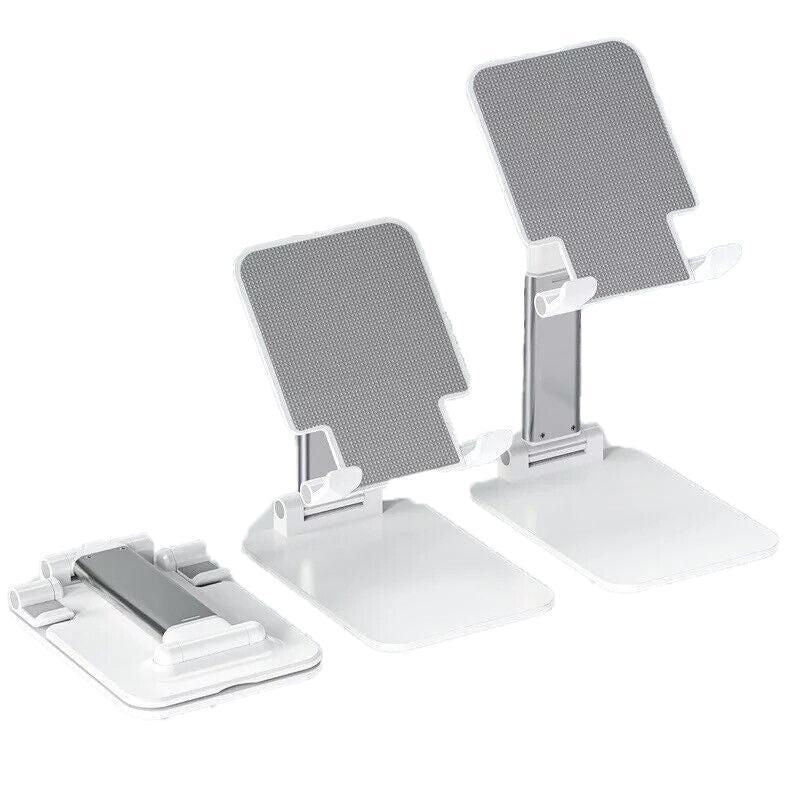 Foldable Adjustable Universal Desk Stand Holder For Mobile Phone Tablet Portable - White V528-PWHCOLOUR-WHITE74835