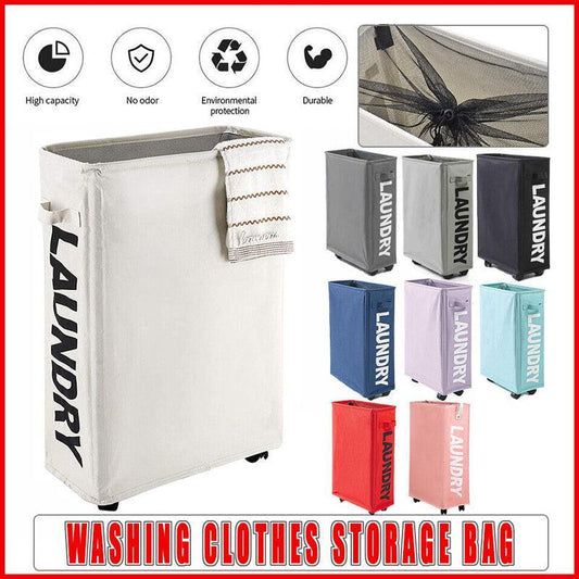 Large Foldable Laundry Washing Clothes Storage Bag Hamper Basket Bin Organiser - Navy V528-PY18-NAVY-541367