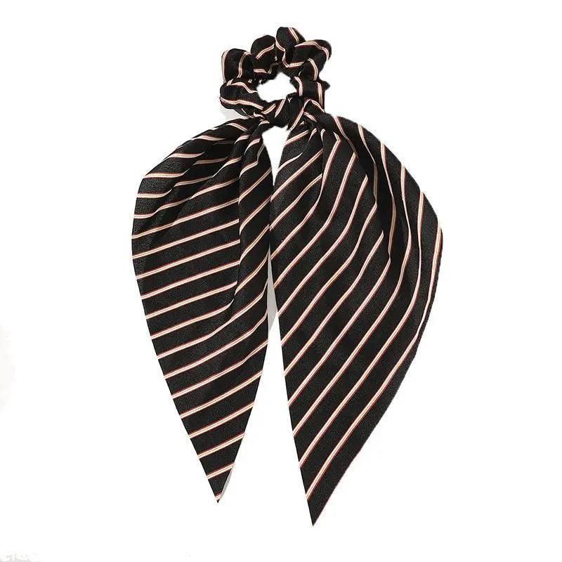 Chiffon Ponytail Scarf Bow Elastic Hair Rope Tie Scrunchies Ribbon Hair Bands - 1 V528-PY4211-451632