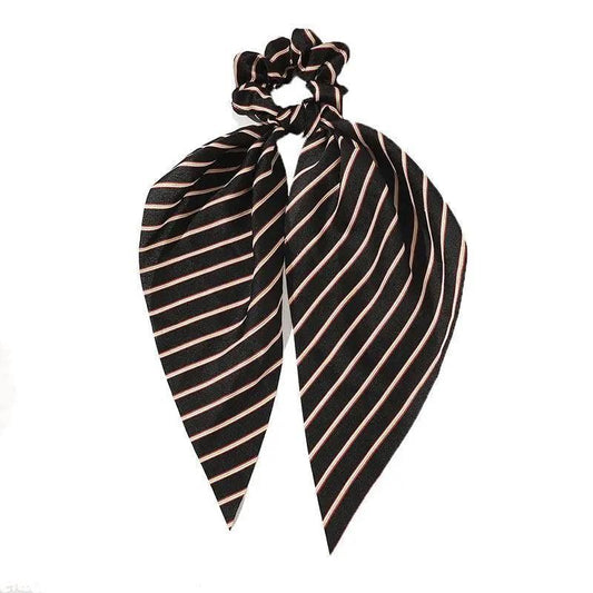 Chiffon Ponytail Scarf Bow Elastic Hair Rope Tie Scrunchies Ribbon Hair Bands - 1 V528-PY4211-451632
