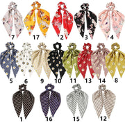 Chiffon Ponytail Scarf Bow Elastic Hair Rope Tie Scrunchies Ribbon Hair Bands - 10