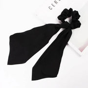Chiffon Ponytail Scarf Bow Elastic Hair Rope Tie Scrunchies Ribbon Hair Bands - 10