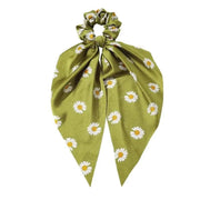 Chiffon Ponytail Scarf Bow Elastic Hair Rope Tie Scrunchies Ribbon Hair Bands - 11