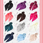 Chiffon Ponytail Scarf Bow Elastic Hair Rope Tie Scrunchies Ribbon Hair Bands - 11