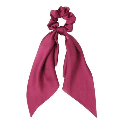 Chiffon Ponytail Scarf Bow Elastic Hair Rope Tie Scrunchies Ribbon Hair Bands - 13 V528-PY4223-937683