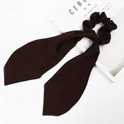 Chiffon Ponytail Scarf Bow Elastic Hair Rope Tie Scrunchies Ribbon Hair Bands - 13