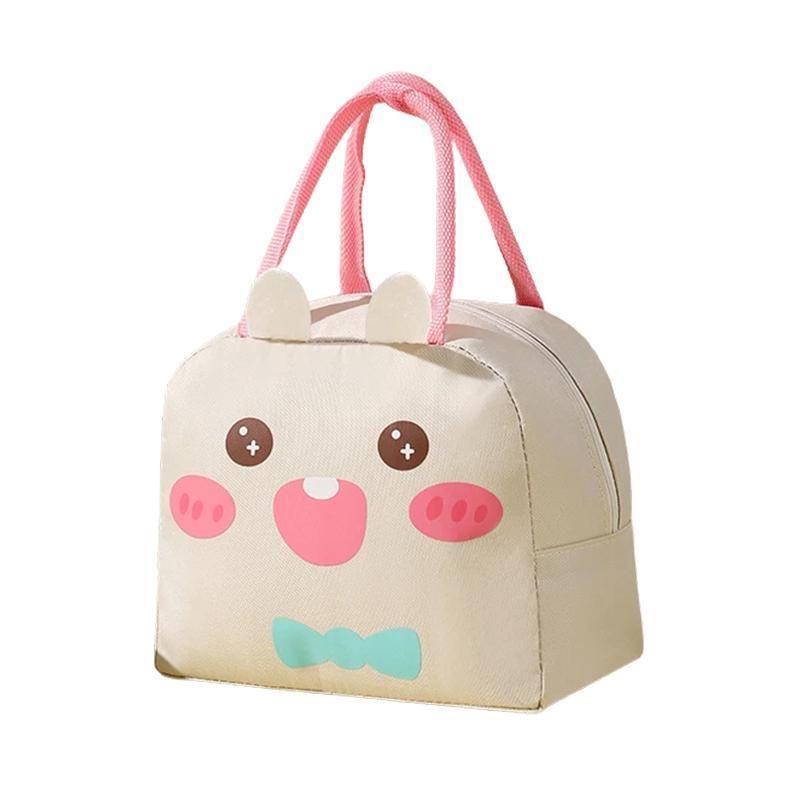 Oxford Portable Insulated Thermal Cooler Lunch Box Carry Picnic Case Storage Bag - Beige V528-PY428-BEIGE-441935