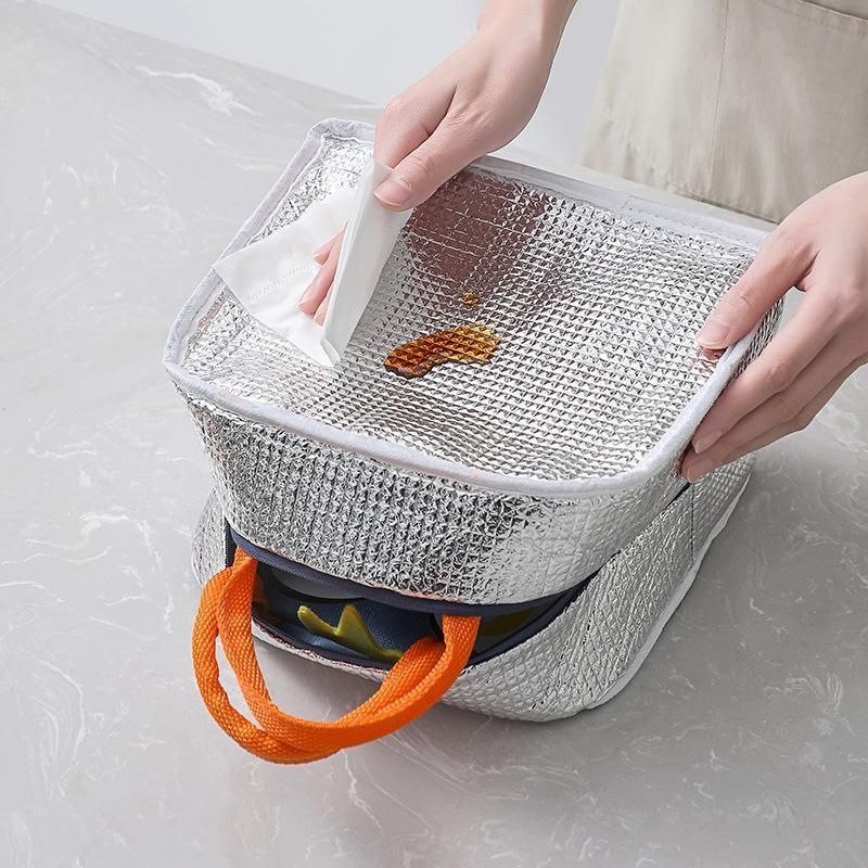 Oxford Portable Insulated Thermal Cooler Lunch Box Carry Picnic Case Storage Bag - Beige V528-PY428-BEIGE-441935