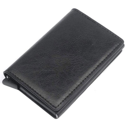 RFID Blocking Leather Card Wallet with Money Clip for Men Credit Holder - Carbon Fiber V528-PY44-CARBONFIBRE-840449
