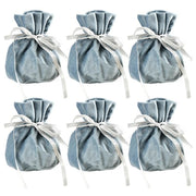 6PCS Velvet Cloth Drawstring Bags Gift Bag Jewelry Ring Pouch Earring Favor - Blue-6PCS V528-PY824-6PCS-BLUE-152267