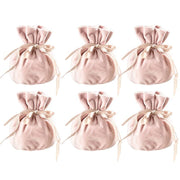 6PCS Velvet Cloth Drawstring Bags Gift Bag Jewelry Ring Pouch Earring Favor - Dark Blue-6PCS V528-PY824-6PCS-DARKBLUE-508189