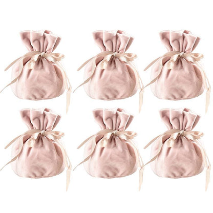 6PCS Velvet Cloth Drawstring Bags Gift Bag Jewelry Ring Pouch Earring Favor - Dark Blue-6PCS V528-PY824-6PCS-DARKBLUE-508189