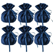 6PCS Velvet Cloth Drawstring Bags Gift Bag Jewelry Ring Pouch Earring Favor - Dark Blue-6PCS V528-PY824-6PCS-DARKBLUE-508189