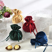 6PCS Velvet Cloth Drawstring Bags Gift Bag Jewelry Ring Pouch Earring Favor - Mixed Colour-6PCS V528-PY824-6PCS-MULTICOLOUR-829072