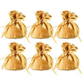 6PCS Velvet Cloth Drawstring Bags Gift Bag Jewelry Ring Pouch Earring Favor - Yellow-6PCS V528-PY824-6PCS-YELLOW-350013