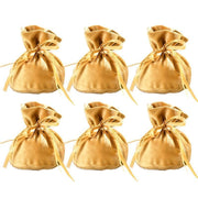 6PCS Velvet Cloth Drawstring Bags Gift Bag Jewelry Ring Pouch Earring Favor - Yellow-6PCS V528-PY824-6PCS-YELLOW-350013