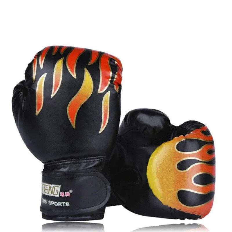 Boxing Sparring Training Gloves MMA Kickboxing Punching Gloves for Practice Sessions - Black V528-QJST-BLACK-747510