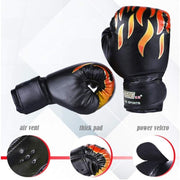 Boxing Sparring Training Gloves MMA Kickboxing Punching Gloves for Practice Sessions - Black V528-QJST-BLACK-747510