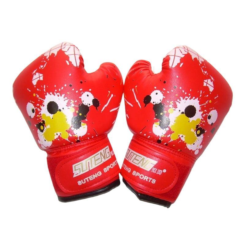 Boxing Sparring Training Gloves MMA Kickboxing Punching Gloves for Practice Sessions - Red V528-QJST-RED-218933