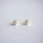 Fashion Pearl Wedding Earrings Zircon Cherry Stud Pearl Earrings for Women - Cherry V528-QLX35-C-11993