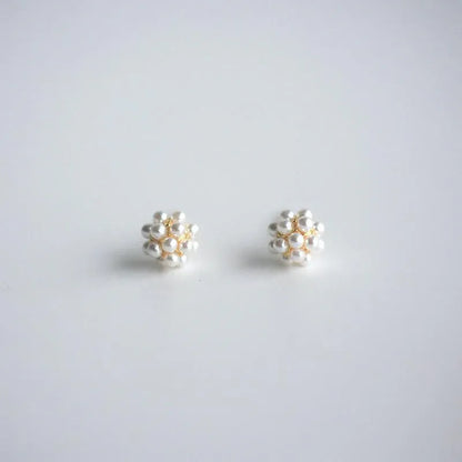 Fashion Pearl Wedding Earrings Zircon Cherry Stud Pearl Earrings for Women - Cherry V528-QLX35-C-11993