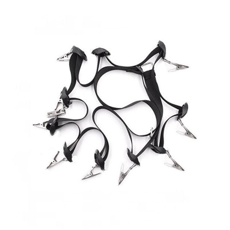 Over Door Hat Rack Baseball Cap Holder Storage Strap with Clips Closet Organizer - 10 Clips V528-QTY-10CLIPS37820